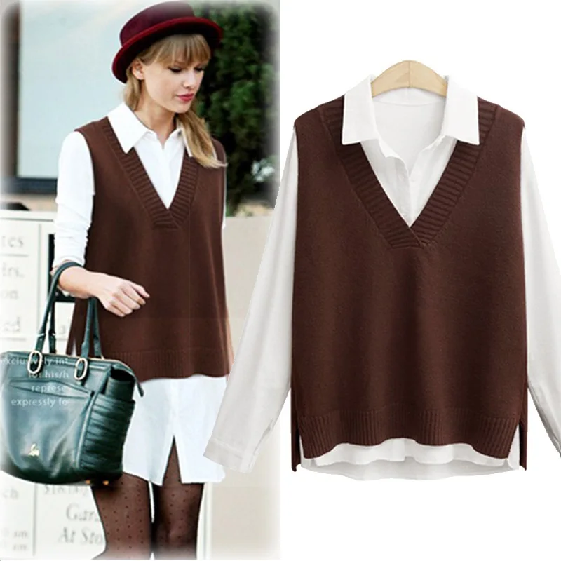 New Autumn Winter Women Sweater Plus Size Fashion Causal Loose V-Neck Solid Side Slit Vest Sweater For Women Larger Knitted 4XL
New Autumn Winter Women Sweater Plus Size Fashion Causal Loose V-Neck Solid Side Slit Vest Sweater For Women Larger Knitted 4XL