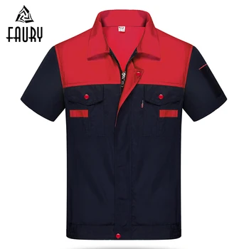 Wholesale Workshop Clothes Labor Work wear Patchwork Unisex Summer Long Sleeve Garage Motor-Repair Engineering Service Uniforms 
Wholesale Workshop Clothes Labor Work wear Patchwork Unisex Summer Long Sleeve Garage Motor-Repair Engineering Service Uniforms