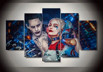 Unframed 5 piece Suicide Squad painting wall art children's room decor poster canvas Free shipping
Unframed 5 piece Suicide Squad painting wall art children's room decor poster canvas Free shipping