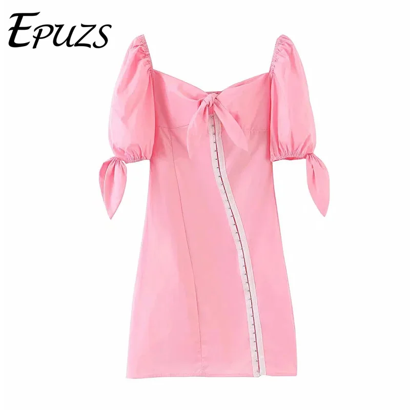 Summer dress 2019 vintage button pink white mini dress women casual vestidos korean short sleeve beach party dresses
Summer dress 2019 vintage button pink white mini dress women casual vestidos korean short sleeve beach party dresses
