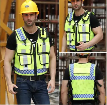 Hong Kong Style TC Reflective Vest Traffic Safety Reflective Clothing Construction Multi-functional Reflective Protective Vest
Hong Kong Style TC Reflective Vest Traffic Safety Reflective Clothing Construction Multi-functional Reflective Protective Vest