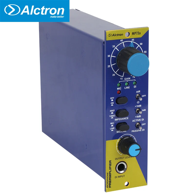 Alctron MP73A 500 series microphone/Instrument preamplifier,professional Amplifier used in recording and on-stage performance
Alctron MP73A 500 series microphone/Instrument preamplifier,professional Amplifier used in recording and on-stage performance