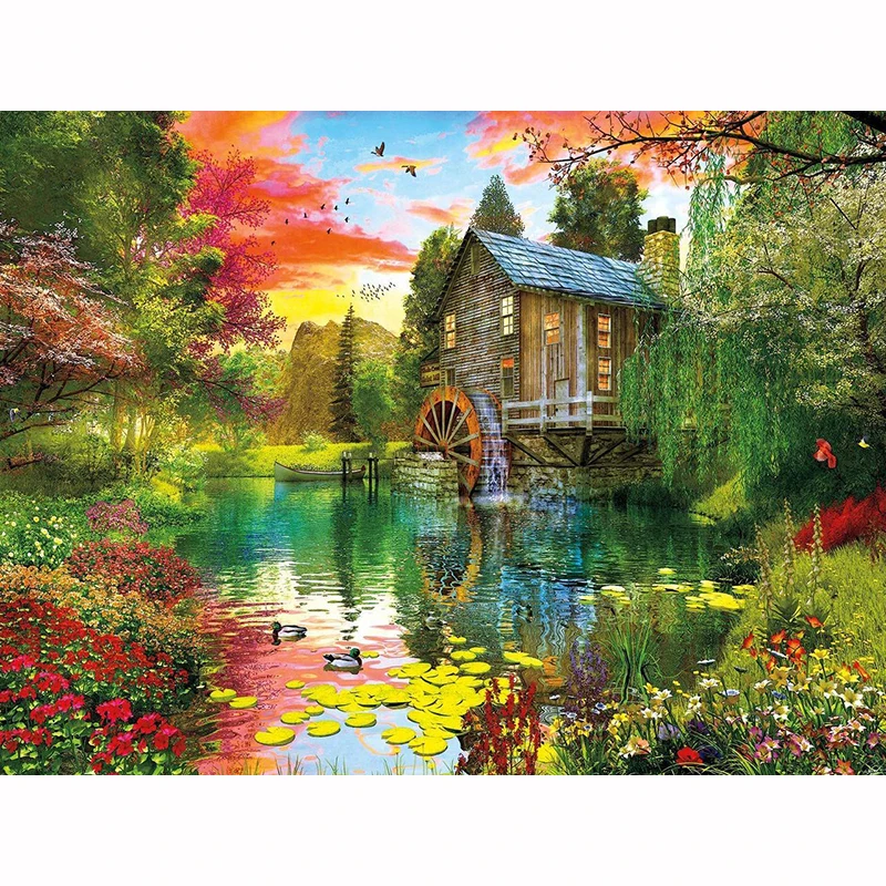 100% Full DIY 5D Diamond Painting Natural Landscape Cross Stitch Diamond Embroidery Patterns rhinestones Diamond Mosaic
100% Full DIY 5D Diamond Painting Natural Landscape Cross Stitch Diamond Embroidery Patterns rhinestones Diamond Mosaic