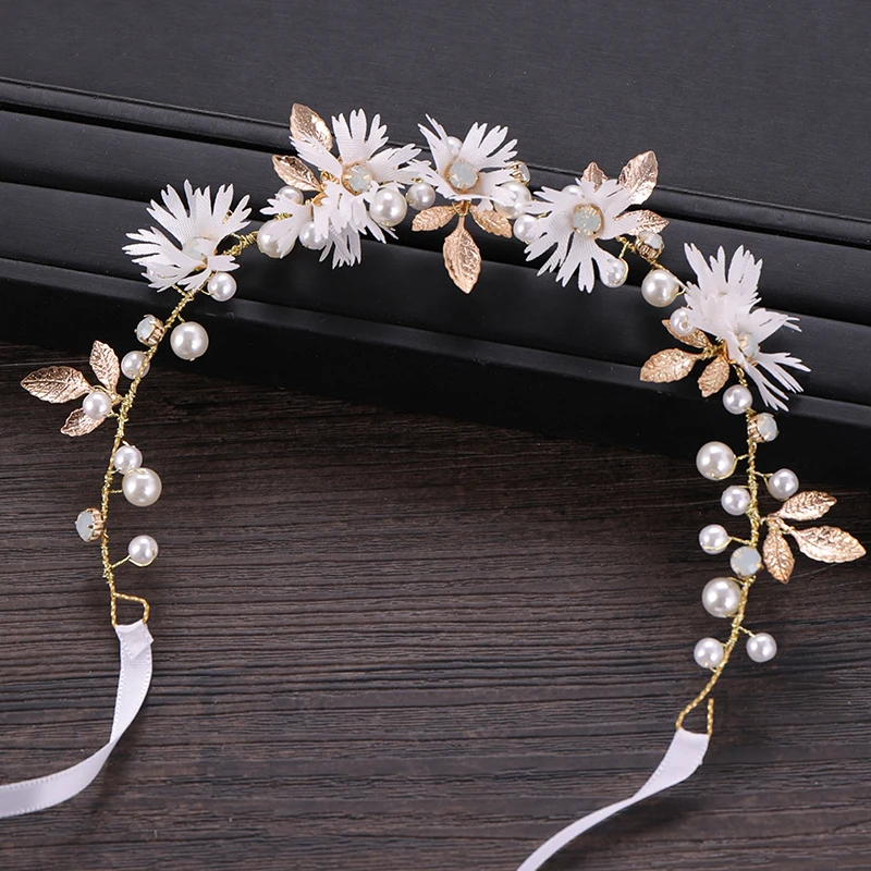 Gold Tiara Headbands Flower Yarn Leaves Pearl Fashion Hair Jewelry For Bride Women Rhinestone Hairwear Wedding Hair Ornaments
Gold Tiara Headbands Flower Yarn Leaves Pearl Fashion Hair Jewelry For Bride Women Rhinestone Hairwear Wedding Hair Ornaments