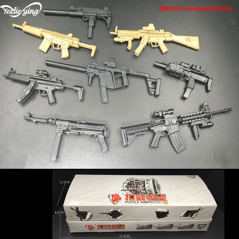 1/6 Military Scales 4D Gun Model Toy Set Soldier accessories Weapon MP5/UZI/HK53/KRISS/MP40/MP7/MP5SD5/MK18 For Action Figure
1/6 Military Scales 4D Gun Model Toy Set Soldier accessories Weapon MP5/UZI/HK53/KRISS/MP40/MP7/MP5SD5/MK18 For Action Figure