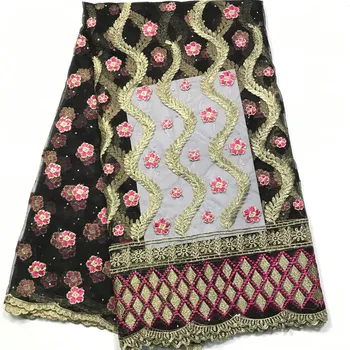 2019 Hot Sale Black Embroidered African Lace Fabric High Quality With Rhinestone French Net Guipure Lace Fabrics M31203
2019 Hot Sale Black Embroidered African Lace Fabric High Quality With Rhinestone French Net Guipure Lace Fabrics M31203