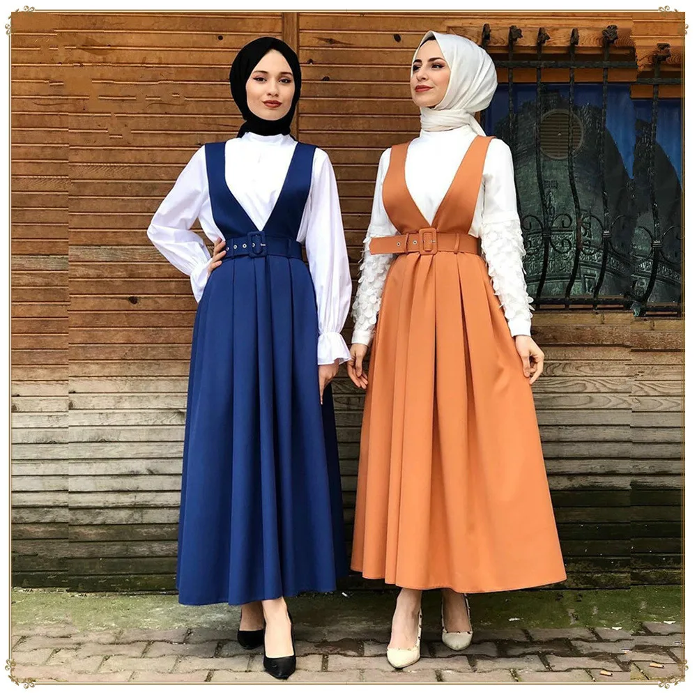 High Waist ruffles Straps Skirt Women's Muslim Bottoms big swing Long Skirts Party Ramadan Worship Service Middle East Islamic
High Waist ruffles Straps Skirt Women's Muslim Bottoms big swing Long Skirts Party Ramadan Worship Service Middle East Islamic