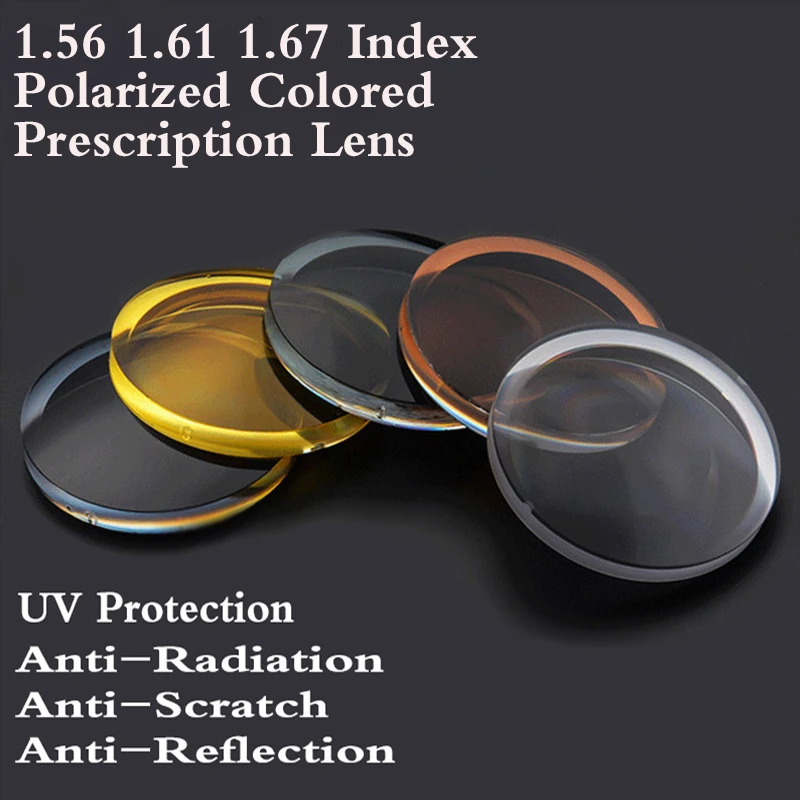 1.56 1.61 1.67 Index Aspheric Polarized Colored Optical Prescription Eyeglasses Lens Myopia Presbyopia Lenses For Eye Glasses
1.56 1.61 1.67 Index Aspheric Polarized Colored Optical Prescription Eyeglasses Lens Myopia Presbyopia Lenses For Eye Glasses