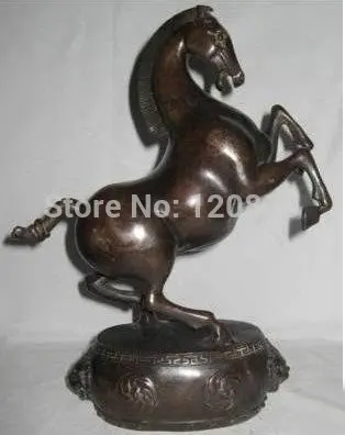 bronze statue of rare but Cai Gu decorate the horse