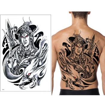 1Sheet new Big Large Full Back Chest Tattoo Sticker Three eyes Buddha Wolf Tiger Dragon Body Art Temporary Waterproof Women Men
1Sheet new Big Large Full Back Chest Tattoo Sticker Three eyes Buddha Wolf Tiger Dragon Body Art Temporary Waterproof Women Men