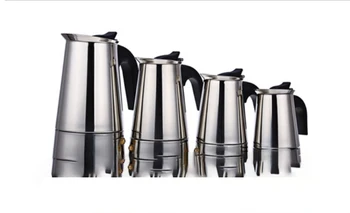 coffee pot Electric Mocha Kettle 100/200/300/450ml Coffee Pot Stainless steel straight barrel coffee maker
coffee pot Electric Mocha Kettle 100/200/300/450ml Coffee Pot Stainless steel straight barrel coffee maker