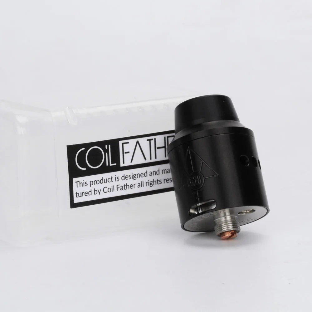 Coil Father Classic G 528 Delta Atomizer 810 Drip Tip 24mm Diameter RDA Screwdrive For Electronic Cigarette Box Mod VS Q Subohm
Coil Father Classic G 528 Delta Atomizer 810 Drip Tip 24mm Diameter RDA Screwdrive For Electronic Cigarette Box Mod VS Q Subohm