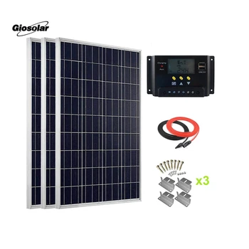 300W Solar Panel High Efficiency Polycrystalline Solar Power System PV Panel with 30A LCD Solar Charge Controller for Motorhome
300W Solar Panel High Efficiency Polycrystalline Solar Power System PV Panel with 30A LCD Solar Charge Controller for Motorhome
