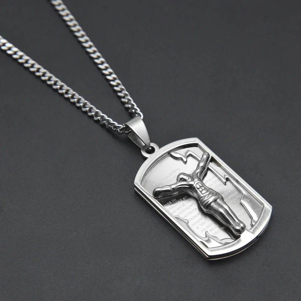 Mens Jesus Necklace Fine 316L Stainless Steel Square Crucifix Pendant Necklace Punk Hip Hop Jewelry
Mens Jesus Necklace Fine 316L Stainless Steel Square Crucifix Pendant Necklace Punk Hip Hop Jewelry