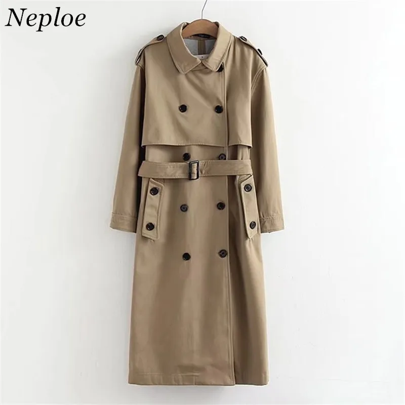 Neploe European American Street BF Style Trench Coat Double Breasted Clothes Belt Autumn New Fashion Long Abrigo Mujer 68244
Neploe European American Street BF Style Trench Coat Double Breasted Clothes Belt Autumn New Fashion Long Abrigo Mujer 68244