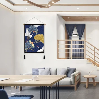 Japanese Wood Painting Fabric Craft Mount Fuji Home Bedroom Decor Wall Hanging Tapestry Cotton Linen Scroll Painting with Tassel
Japanese Wood Painting Fabric Craft Mount Fuji Home Bedroom Decor Wall Hanging Tapestry Cotton Linen Scroll Painting with Tassel