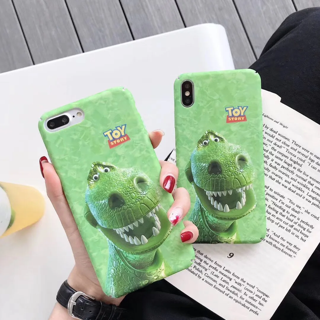 Cute Toy Story dinosaur Scrub phone cover case for iphone x xs max xr hard pc green for iphone 7 8 6 6s plus capa coque
Cute Toy Story dinosaur Scrub phone cover case for iphone x xs max xr hard pc green for iphone 7 8 6 6s plus capa coque