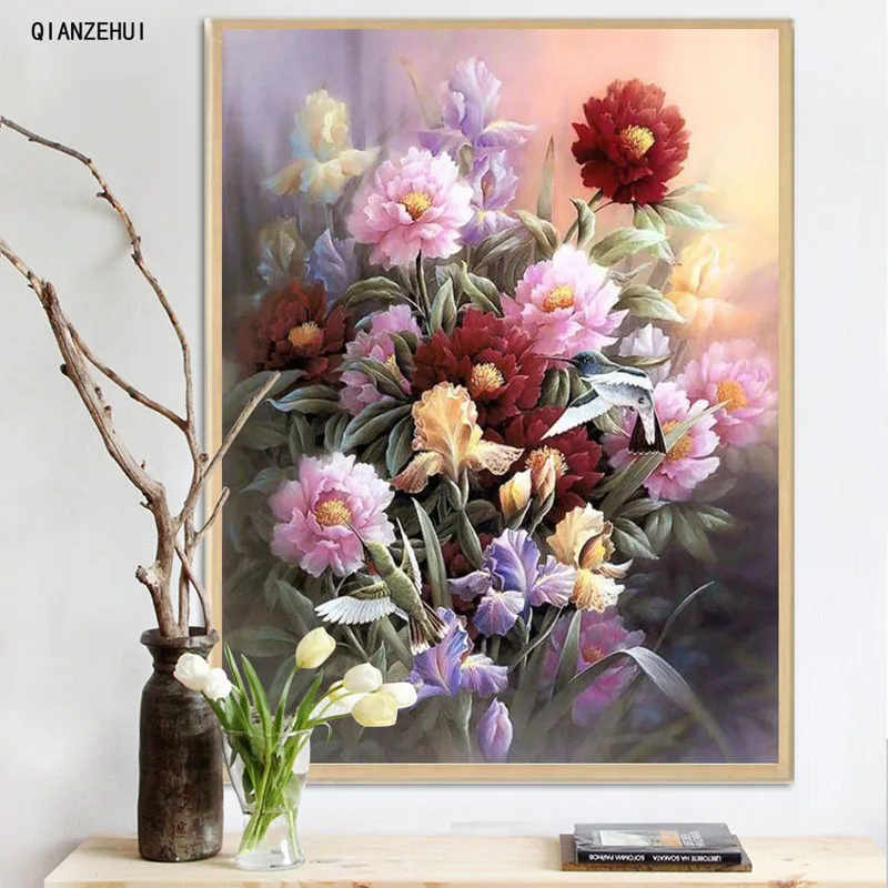 QIANZEHUI,DIY Square Rhinestone plastic crafts diamond Bird in flower diamond painting cross stitch full diamond embroidery
QIANZEHUI,DIY Square Rhinestone plastic crafts diamond Bird in flower diamond painting cross stitch full diamond embroidery