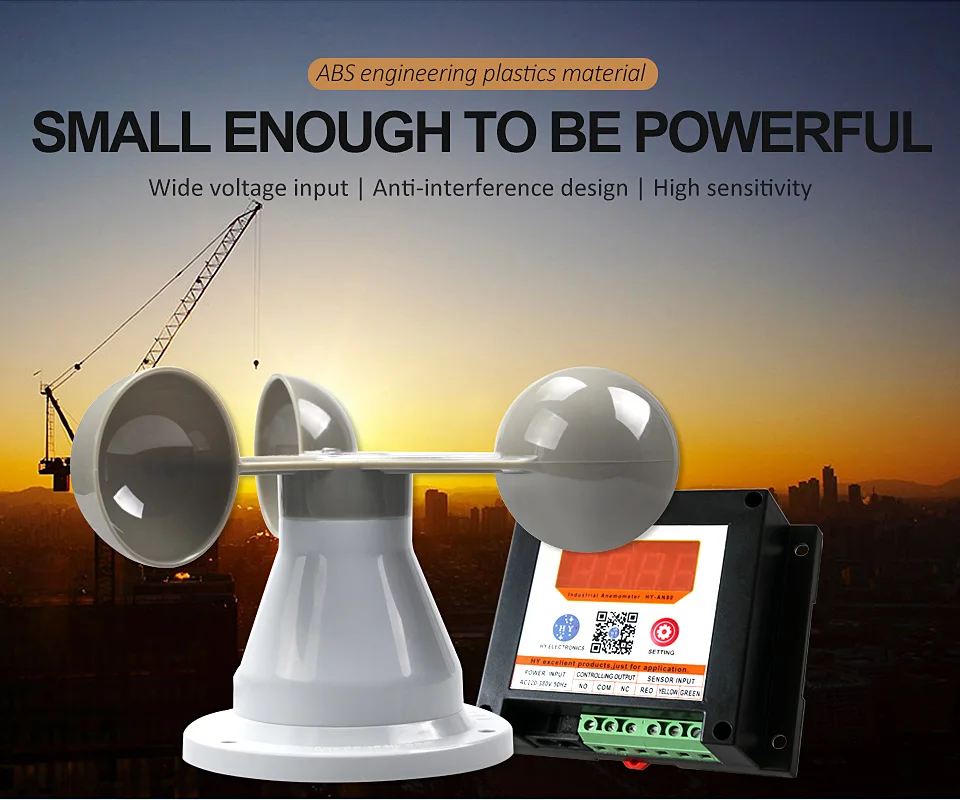 Intelligent wind speed alarm tower crane anemograph Anemometer wind