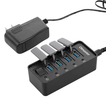 OImaster 4 Ports USB3.0 Hub 5Gbps High Speed Hub Fast Charging Support for Windows/XP/Linux/Mac/Mix with Dustproof Cap
OImaster 4 Ports USB3.0 Hub 5Gbps High Speed Hub Fast Charging Support for Windows/XP/Linux/Mac/Mix with Dustproof Cap
