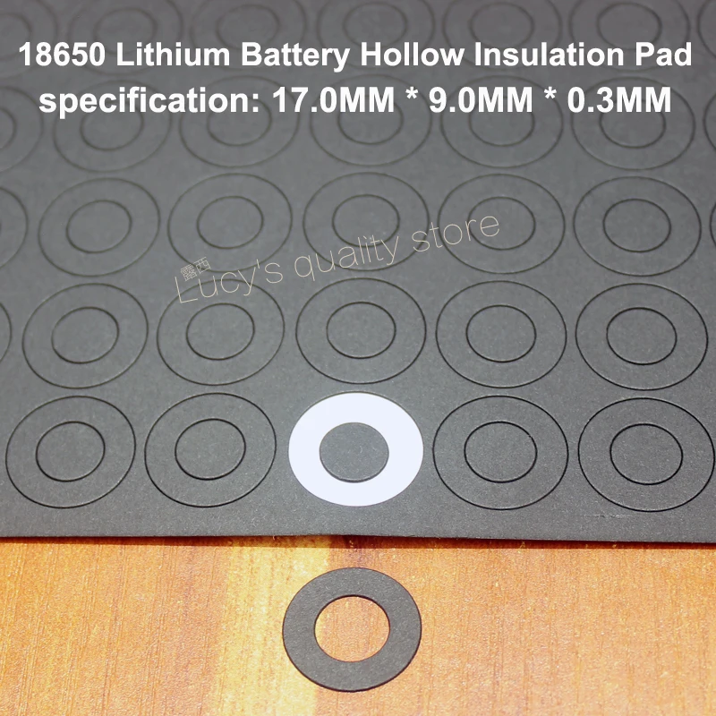 100Pcs White 18650 High Temperature Resistance Hollow Head Insulation Pad LY