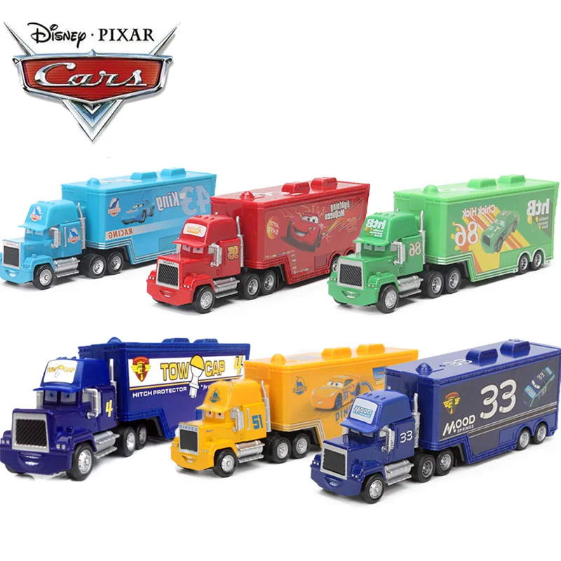 21 см disney Pixar Cars 3 Молния Маккуин Мак дядя грузовик король Чико Хикс 1:55 литья под