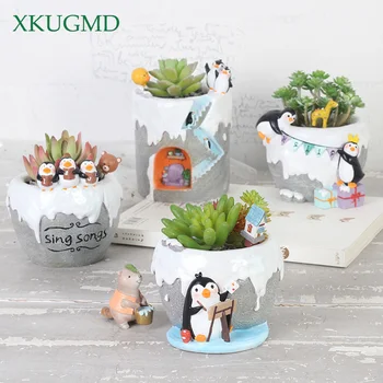 Cartoon Antarctic Penguins Series Succulents Flower Pot Gardening Planters Cactus Succulent Flower Home Decoration Pen Holder
Cartoon Antarctic Penguins Series Succulents Flower Pot Gardening Planters Cactus Succulent Flower Home Decoration Pen Holder