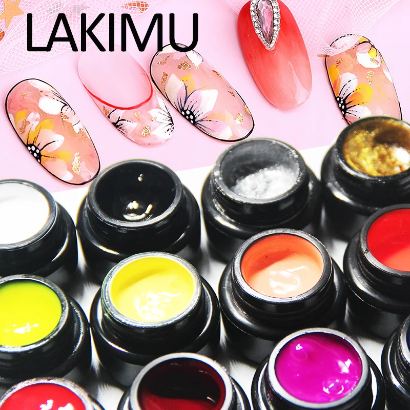 LAKIMU Новый Launch окрашенный клей-Гель-лак отмачиваемый легкий и удобный дизайн