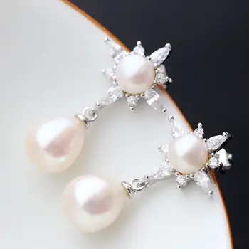 925 Sterling Silver Jewelry Silver Earrings hypoallergenic women with natural pearl earrings
925 Sterling Silver Jewelry Silver Earrings hypoallergenic women with natural pearl earrings