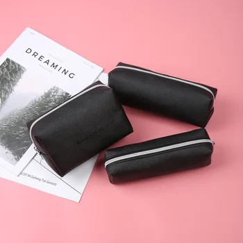 Fashion PU Leather Pencil Bag Large Medium Small Black Pen Case Stationery Storage Bag Cosmetic Pouch School Office Supplies
Fashion PU Leather Pencil Bag Large Medium Small Black Pen Case Stationery Storage Bag Cosmetic Pouch School Office Supplies