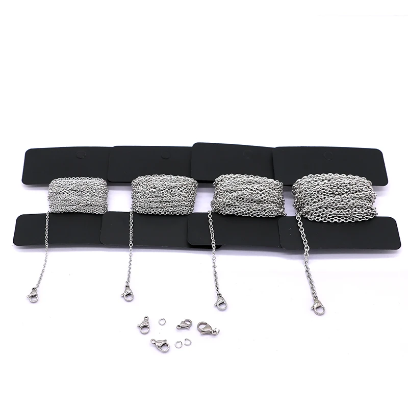 Semitree 5 Meters/Lot Stainless Steel Cross Chains Link Chain DIY Pendant Necklace Jewelry Findings Bracelets Making Accessories
Semitree 5 Meters/Lot Stainless Steel Cross Chains Link Chain DIY Pendant Necklace Jewelry Findings Bracelets Making Accessories