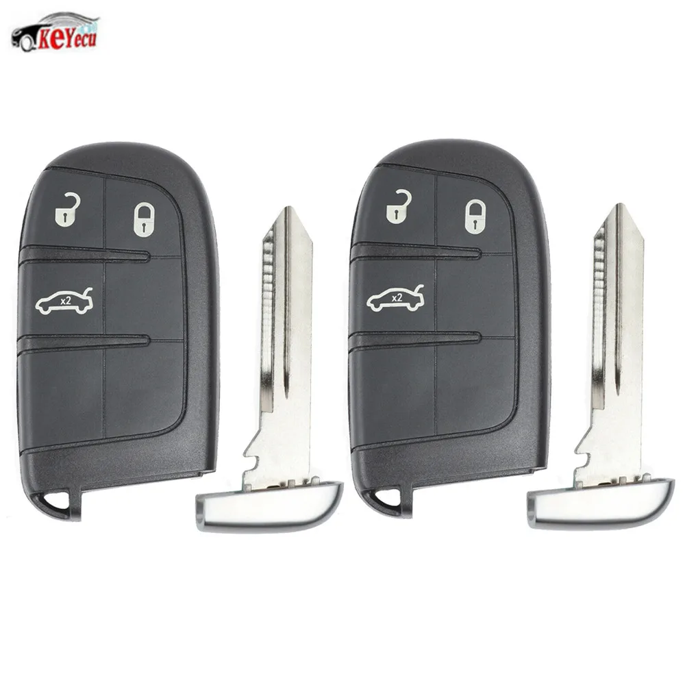 KEYECU 2 Pcs/lot OEM Replacement Smart Remote Car Key Fob 433MHz PCF7945 Chip for Fiat 500 - M3N-40821302
KEYECU 2 Pcs/lot OEM Replacement Smart Remote Car Key Fob 433MHz PCF7945 Chip for Fiat 500 - M3N-40821302