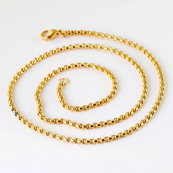 wholesale 10pcs fashion jewelry Top Stainless steel 2.5mm*50cm charm box chain necklace women girls fine gifts gold
wholesale 10pcs fashion jewelry Top Stainless steel 2.5mm*50cm charm box chain necklace women girls fine gifts gold