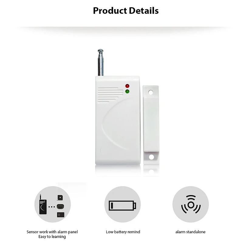Wireless Smart Long Distance Door Sensor Detector For H6 Home Security Alarm Kits
Wireless Smart Long Distance Door Sensor Detector For H6 Home Security Alarm Kits