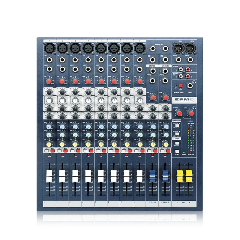 DJ Mixer EPM8 Professional Mixer Audio Amplifier Sound Processor 8 Channels