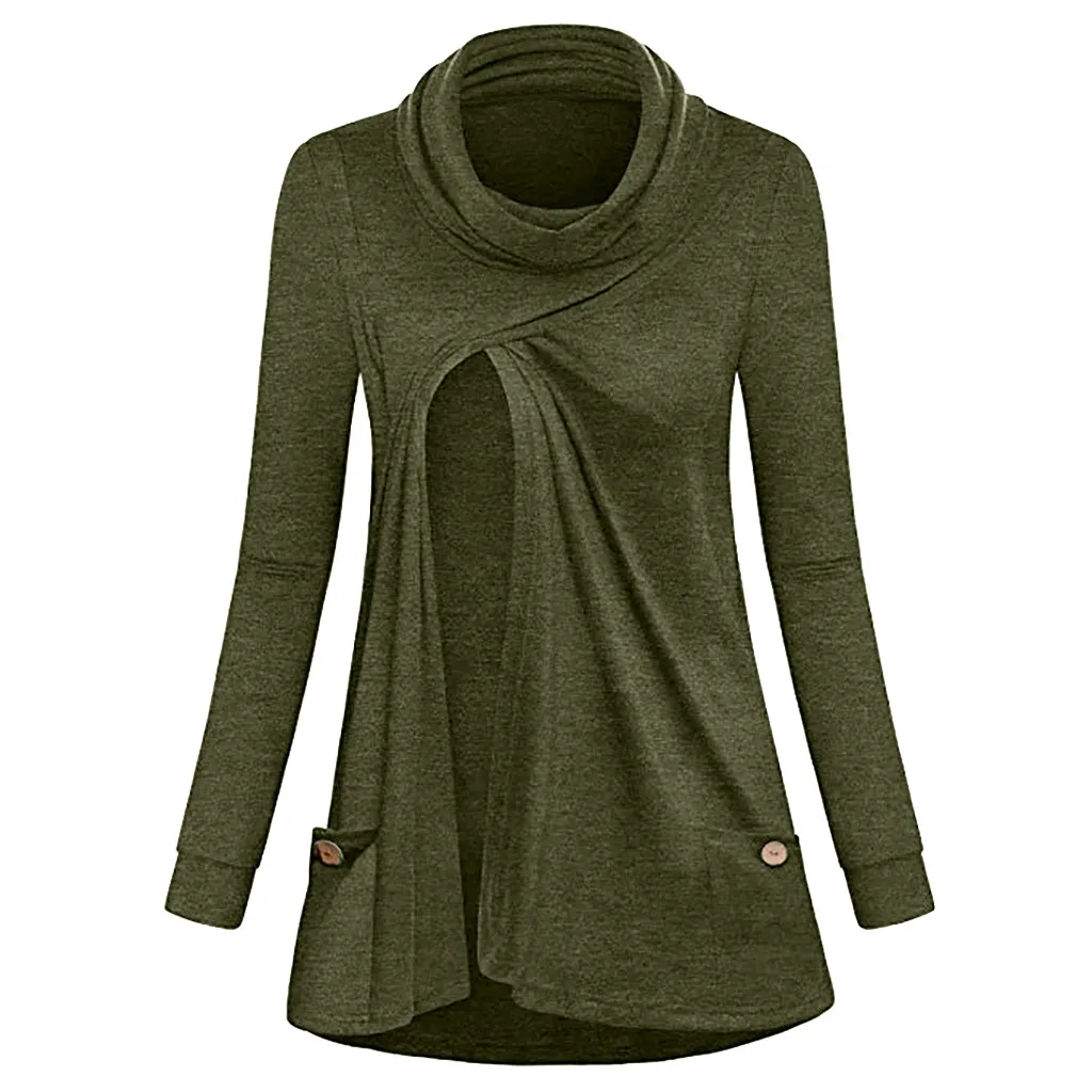 2018 New Spring Autumn Women Nursing Top Button Long Sleeves Pregnant Clothes Mom T shirt Casual Maternity Breastfeeding Clothes
2018 New Spring Autumn Women Nursing Top Button Long Sleeves Pregnant Clothes Mom T shirt Casual Maternity Breastfeeding Clothes