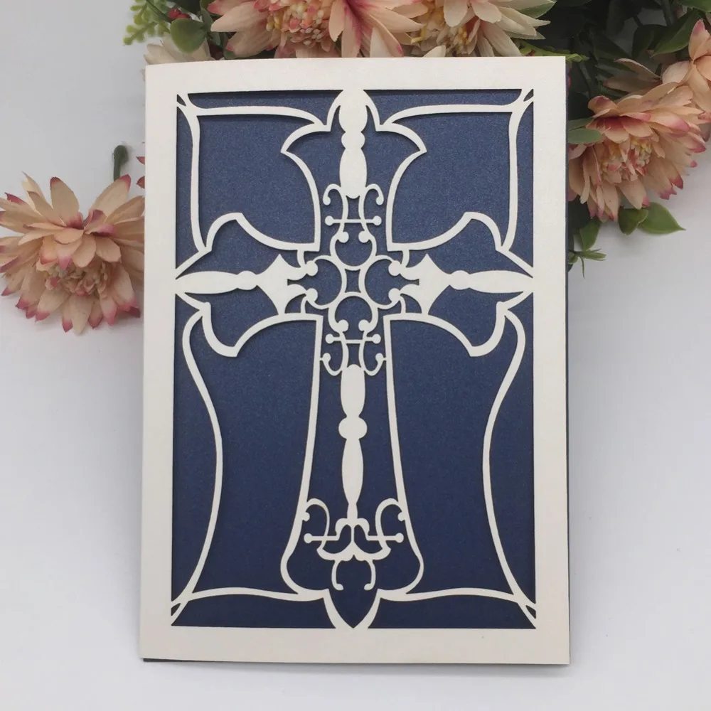20Pcs/Lot Luxrious Pray Cross Pearl Paper Christening Baptism Annivery Card Birthday Party Invitations Blessing Greeting Card
20Pcs/Lot Luxrious Pray Cross Pearl Paper Christening Baptism Annivery Card Birthday Party Invitations Blessing Greeting Card