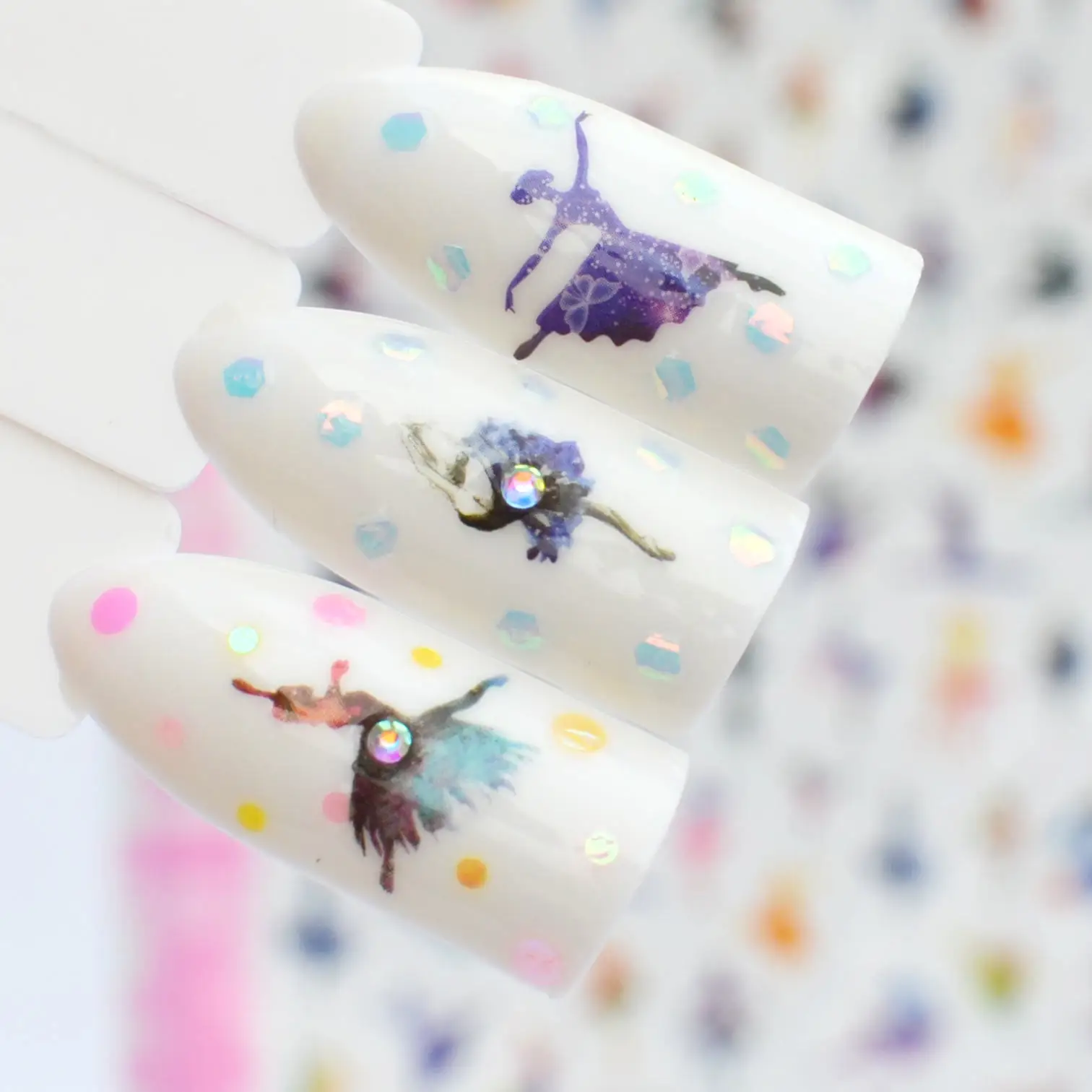 YWK 3D Nail Stickers Decal Dancing Characters Patterns Adheisve Transfer Tips Manicure Nail Art Decoration
YWK 3D Nail Stickers Decal Dancing Characters Patterns Adheisve Transfer Tips Manicure Nail Art Decoration
