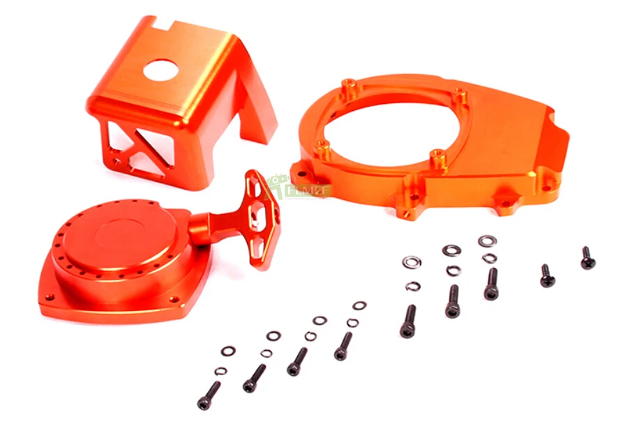 Alloy CNC Engine Cover Kit (Pull Starter+Cylinder Cover+Side Cover+Screws) Fit for 1/5 HPI ROVAN KM BAJA
Alloy CNC Engine Cover Kit (Pull Starter+Cylinder Cover+Side Cover+Screws) Fit for 1/5 HPI ROVAN KM BAJA