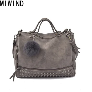 2017 New Vintage Nubuck Leather Women Handbag Motorcycle Ladies Large Capacity Rivet Bag Shoulder Messenger Crossbody BagTLS1209
2017 New Vintage Nubuck Leather Women Handbag Motorcycle Ladies Large Capacity Rivet Bag Shoulder Messenger Crossbody BagTLS1209