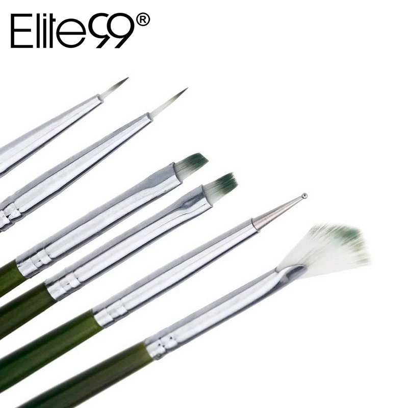 Elite99 6Pcs/Set Nail Brush Crystal Nail Polish Essential Brush Nail Art Lining Painting Dotting Pen Pro DIY Tools Kit
Elite99 6Pcs/Set Nail Brush Crystal Nail Polish Essential Brush Nail Art Lining Painting Dotting Pen Pro DIY Tools Kit