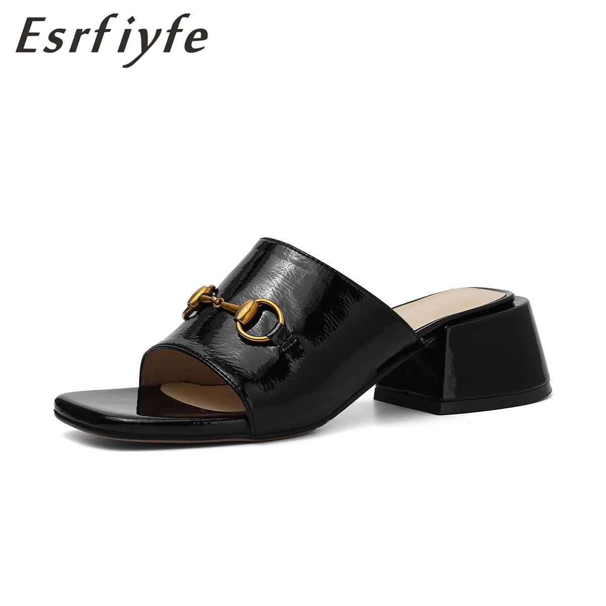 ESRFIYFE 2019 New Genuine Leather Women Slippers Fashion Thin Heel High Heel Open Toe Shoes Woman Summer Solid Work Shoes Women
ESRFIYFE 2019 New Genuine Leather Women Slippers Fashion Thin Heel High Heel Open Toe Shoes Woman Summer Solid Work Shoes Women