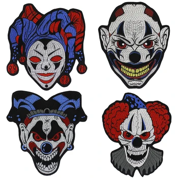 Retro Clown Funny Patches Embroidery Iron on Punk Jack Back Badges Applique Backpack Decorated Clothes Sticker 5 pieces
Retro Clown Funny Patches Embroidery Iron on Punk Jack Back Badges Applique Backpack Decorated Clothes Sticker 5 pieces