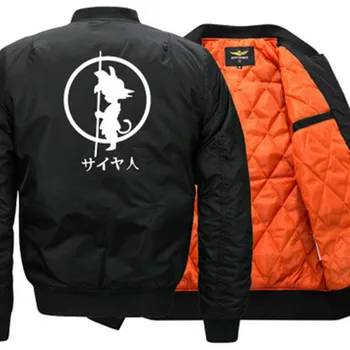 Autumn Winter men women thick coat Anime Dragon Ball Goku Bomber jacket Couple Army Air Force Pilot Tactics Jacket outerwear 8XL
Autumn Winter men women thick coat Anime Dragon Ball Goku Bomber jacket Couple Army Air Force Pilot Tactics Jacket outerwear 8XL