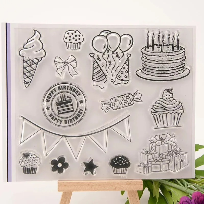 Birthday party / cartoonTransparent Clear Stamps for DIY Scrapbooking/Card Making/Kids Christmas Fun Decoration Supplies
Birthday party / cartoonTransparent Clear Stamps for DIY Scrapbooking/Card Making/Kids Christmas Fun Decoration Supplies