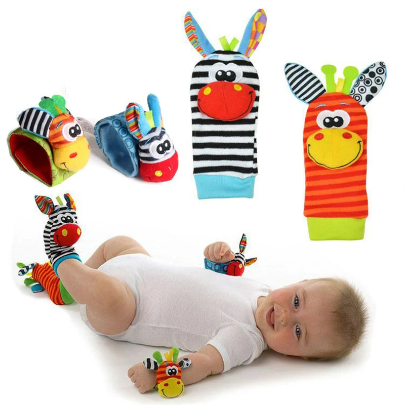 2pcs/4pcs Baby animal wrist band rattle socks baby watch with rattle to comfort baby plush toys 
2pcs/4pcs Baby animal wrist band rattle socks baby watch with rattle to comfort baby plush toys