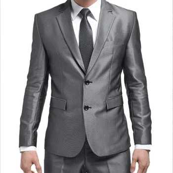Costume Homme Sale Formal Custom Mens Suits New New Best Man Suit Grey Wedding For Men Groom Tuxedos Bridegroom (jacket+pants) 
Costume Homme Sale Formal Custom Mens Suits New New Best Man Suit Grey Wedding For Men Groom Tuxedos Bridegroom (jacket+pants)