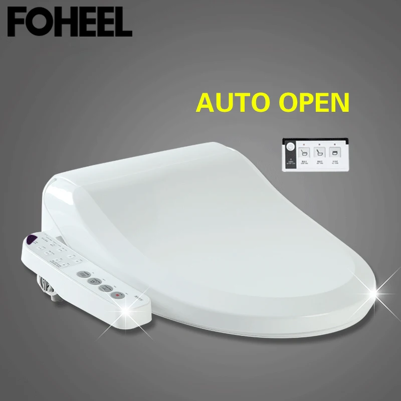 FOHEEL Automatic Open Smart Toilet Seat Electric Intelligent Bidet Toilet Seat WC Auto Open Seat Heat Toilet Seat Cover
FOHEEL Automatic Open Smart Toilet Seat Electric Intelligent Bidet Toilet Seat WC Auto Open Seat Heat Toilet Seat Cover