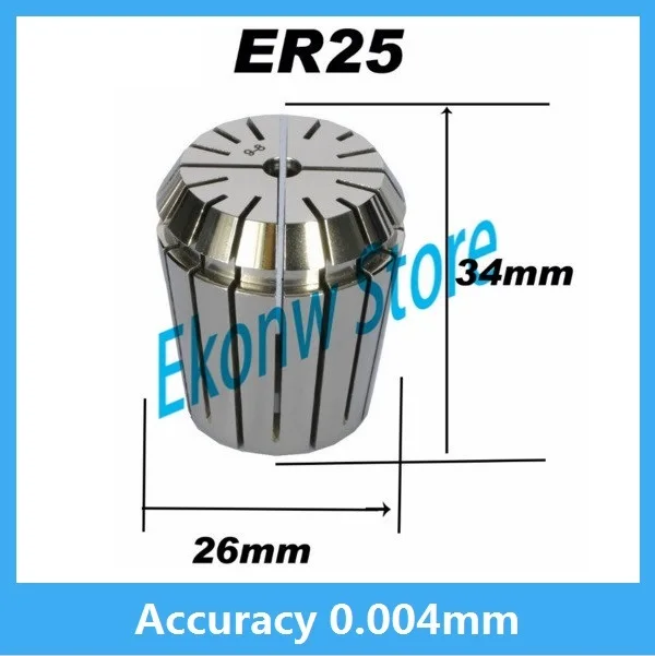 High precision ER25 Accuracy 0.004mm Spring Collet For CNC Milling Machine Engraving Lathe Tool Free Shipping
High precision ER25 Accuracy 0.004mm Spring Collet For CNC Milling Machine Engraving Lathe Tool Free Shipping