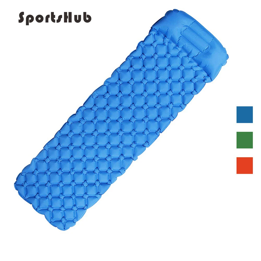 Inflatable Sleeping Pad Camping Mat with Pillow Air Mattress Cushion Outdoor Blanket Air Sofas Camping Bed Camping Foam SES0048
Inflatable Sleeping Pad Camping Mat with Pillow Air Mattress Cushion Outdoor Blanket Air Sofas Camping Bed Camping Foam SES0048